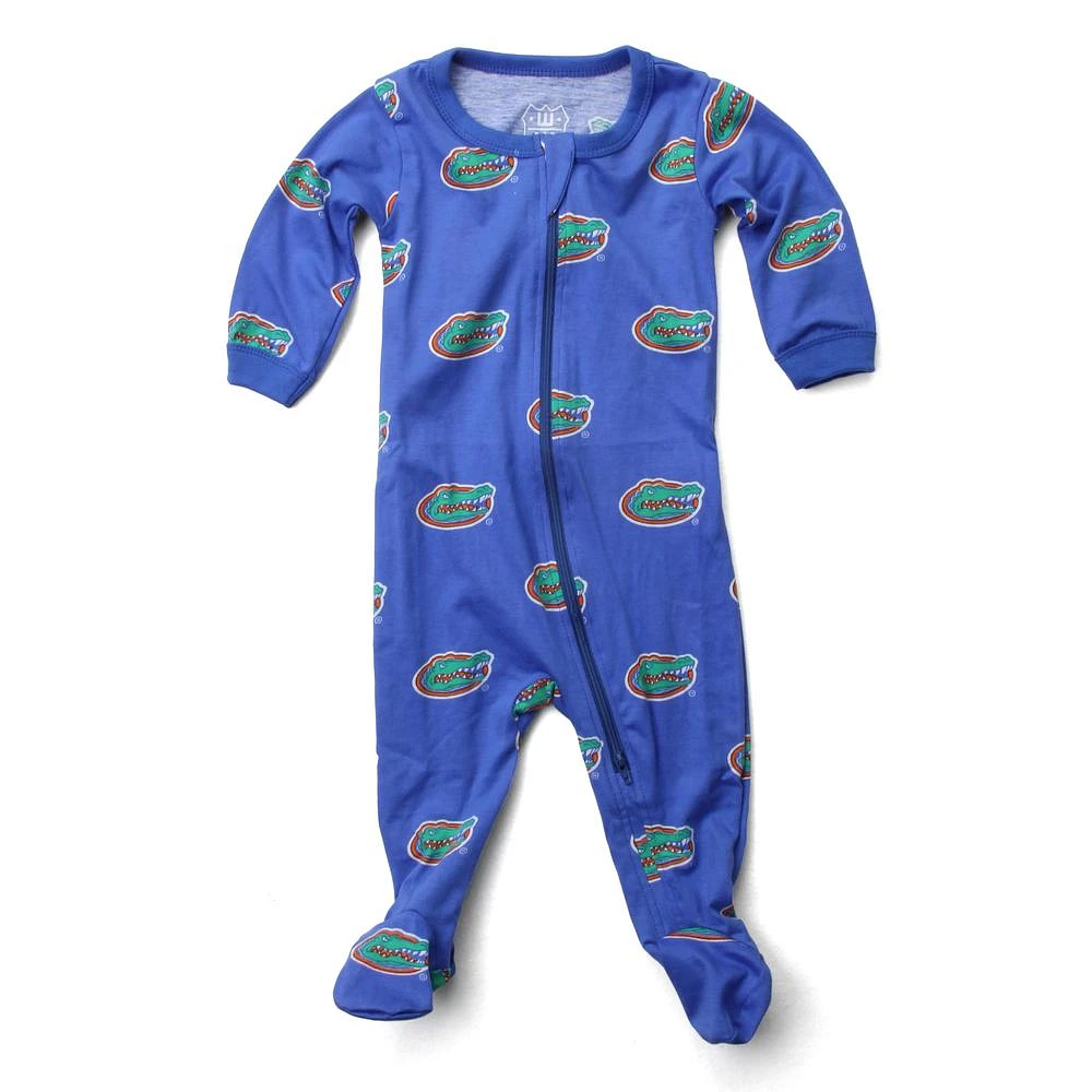 Florida Wes And Willy Infant Zip Pajamas