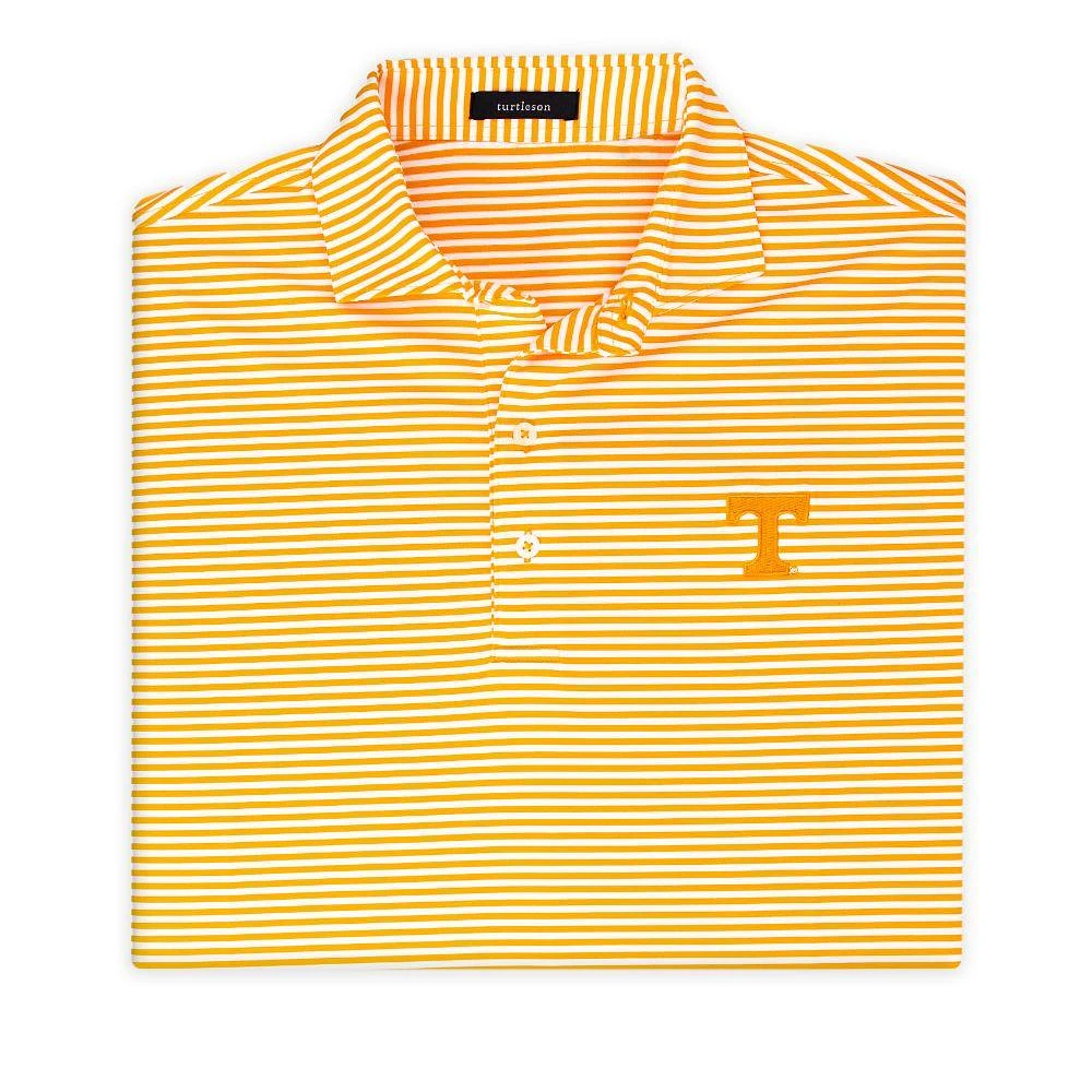Tennessee Turtleson Cooper Stripe Performance Polo