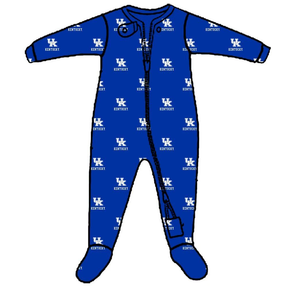 Kentucky Wes And Willy Infant Zip Pajamas