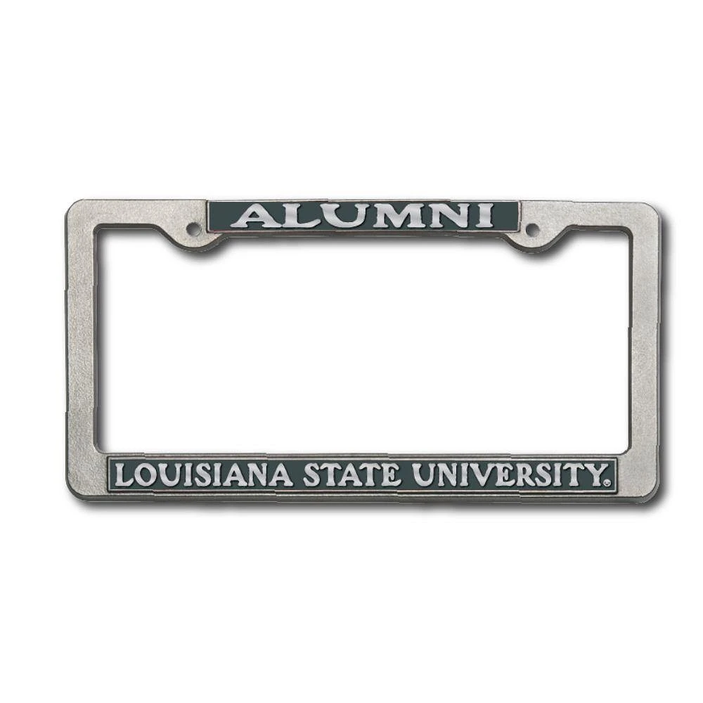LSU Alumni Pewter License Plate Frame