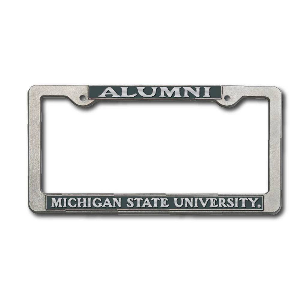 Michigan State Alumni Pewter License Plate Frame
