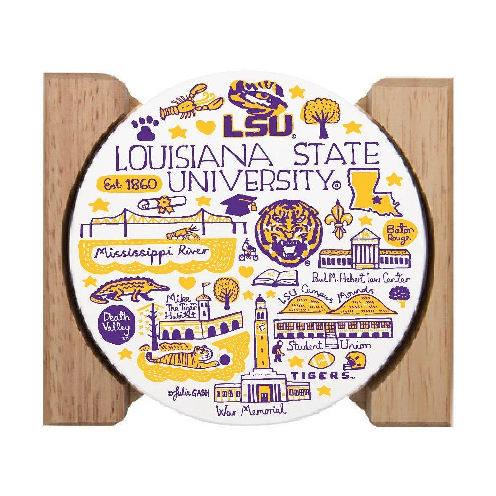 LSU Julia Gash Drink Coasters (4 Pack)
