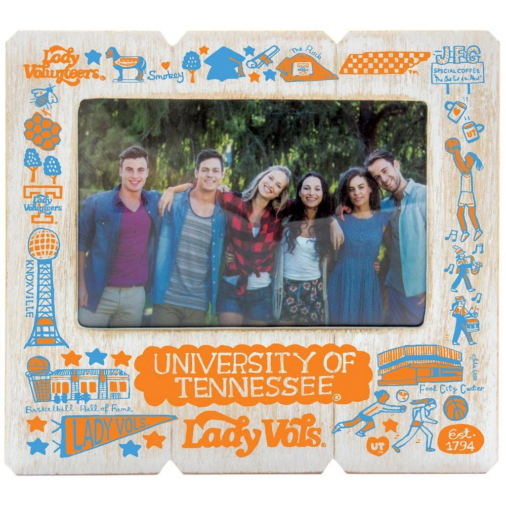 Tennessee Lady Vols Julia Gash 4 X 6 Distressed Frame