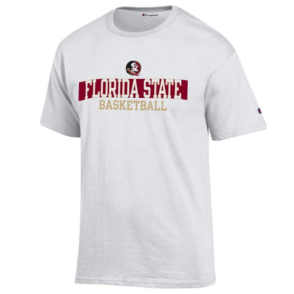 Florida State Champion Logo Over Basketball Tee