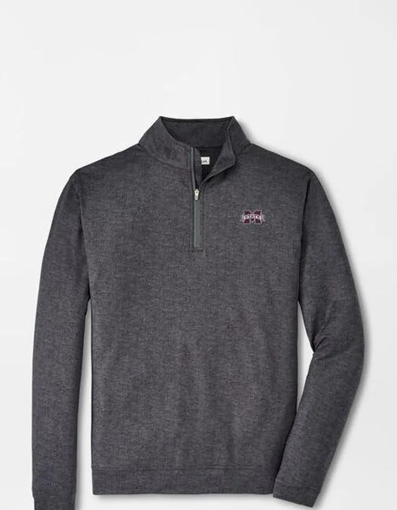 Mississippi State Peter Millar Perth Stitch Stretch 1/4 Zip Pullover