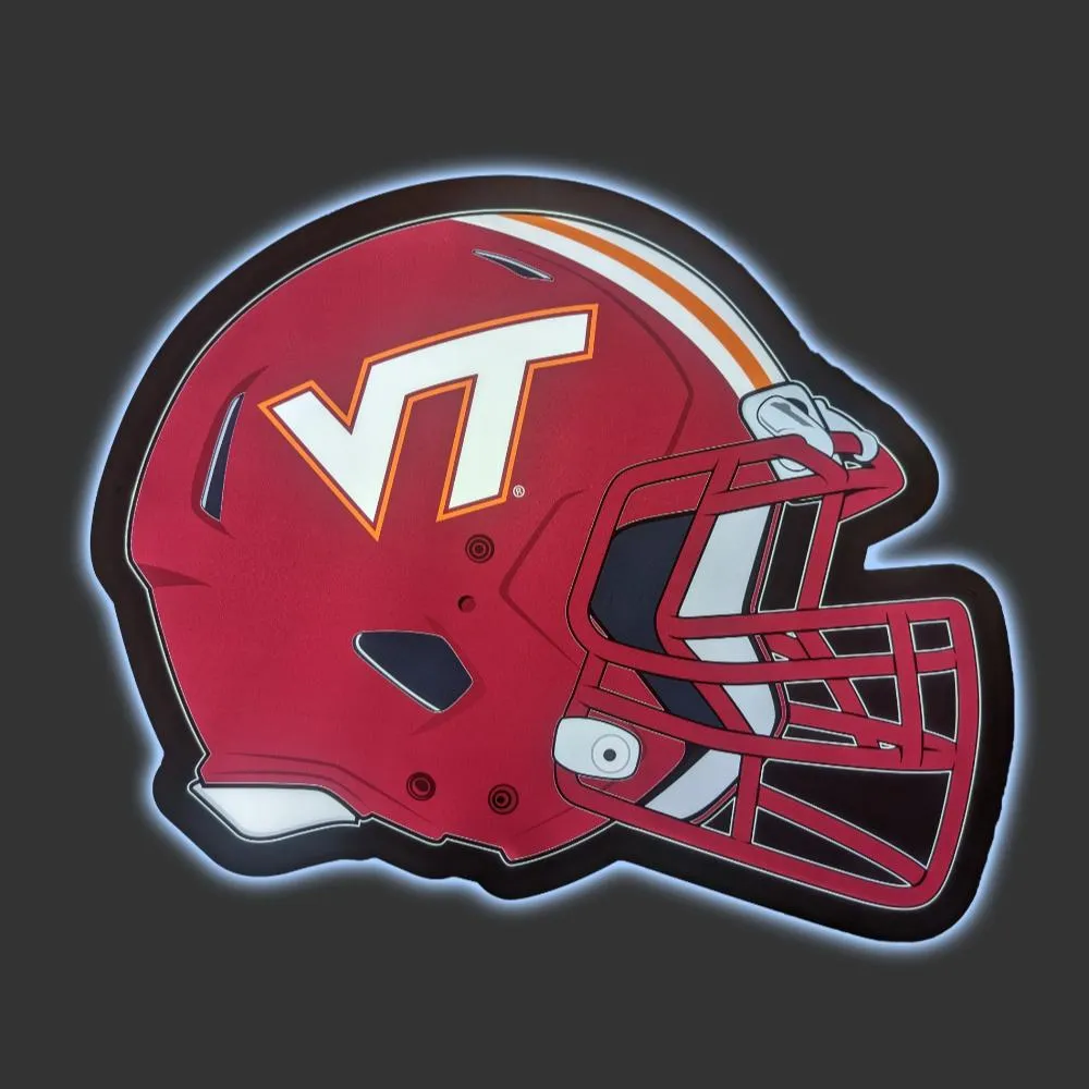 Virginia Tech Back Lit LED Helmet Decor