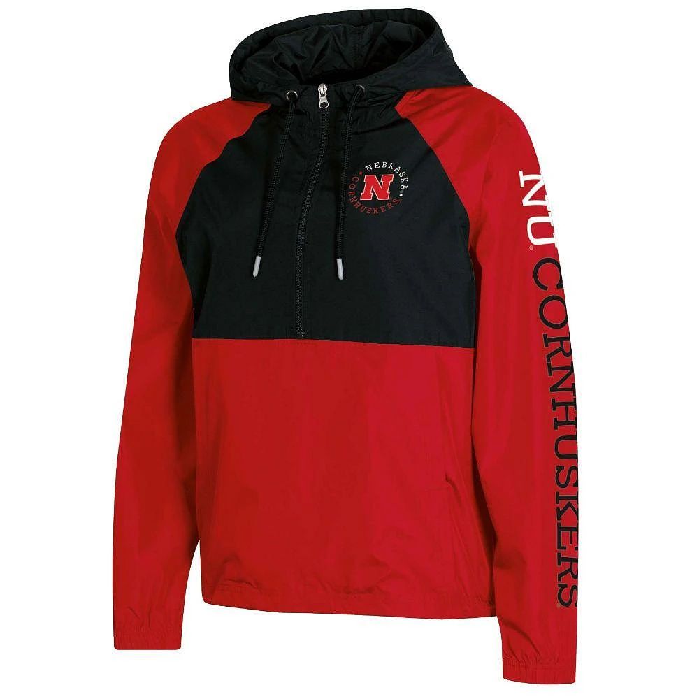 Nebraska Champion Women's Colorblock Packable Jacket