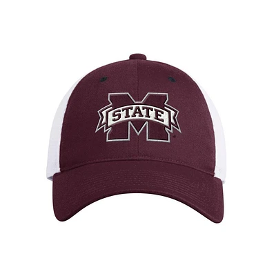 Mississippi State Adidas Mascot Block M State Slouch Trucker Hat