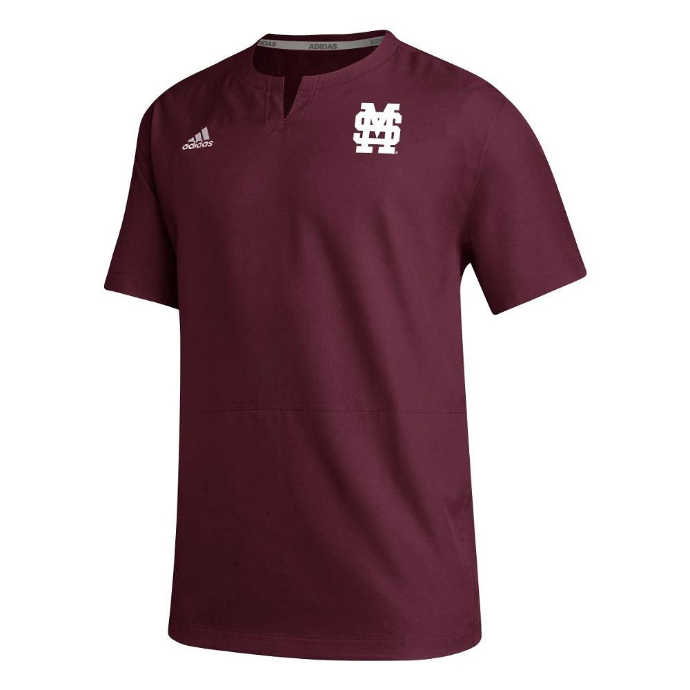 Mississippi State Adidas Icon Cage Short Sleeve Jacket