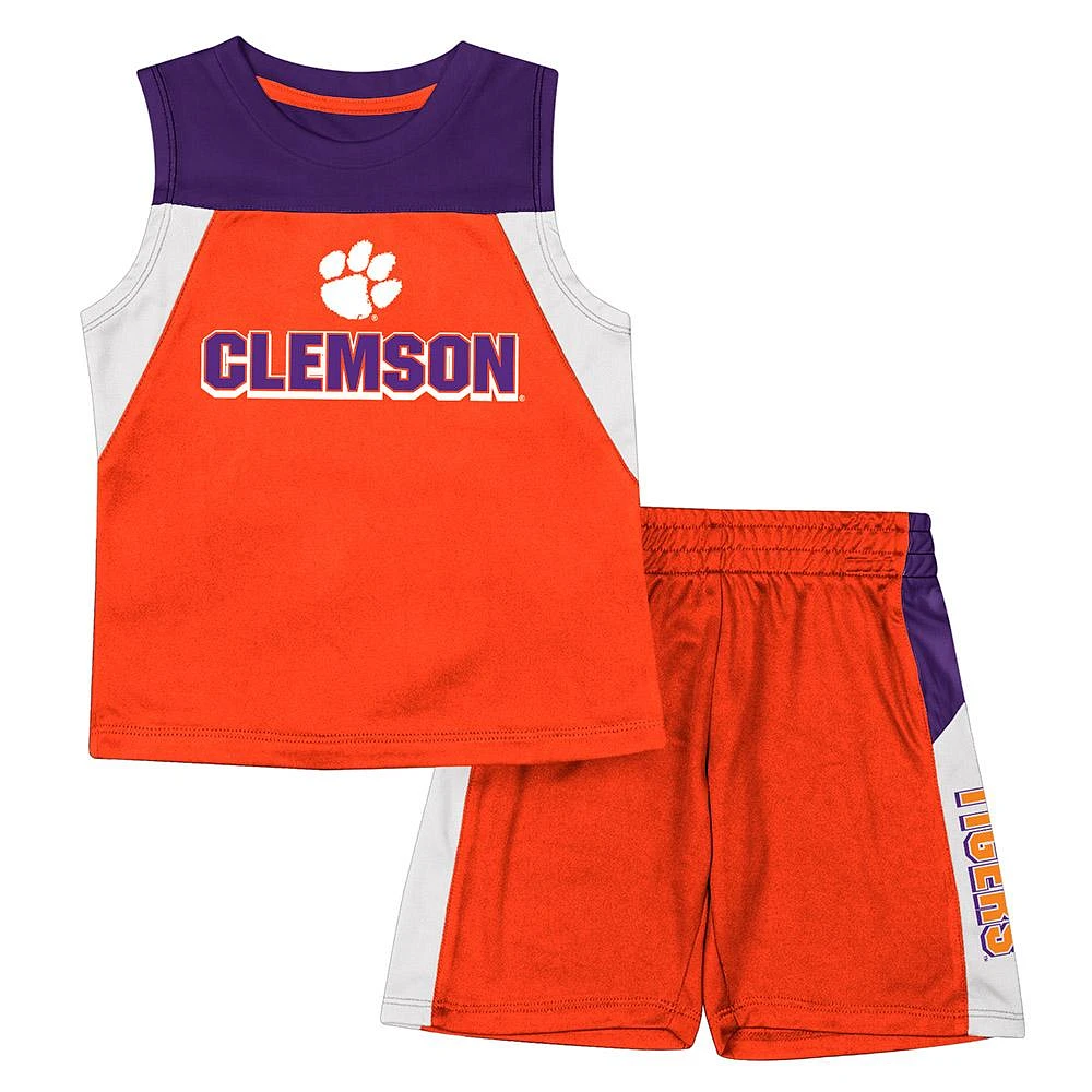 Clemson Toddler Ozone Tank Short Set