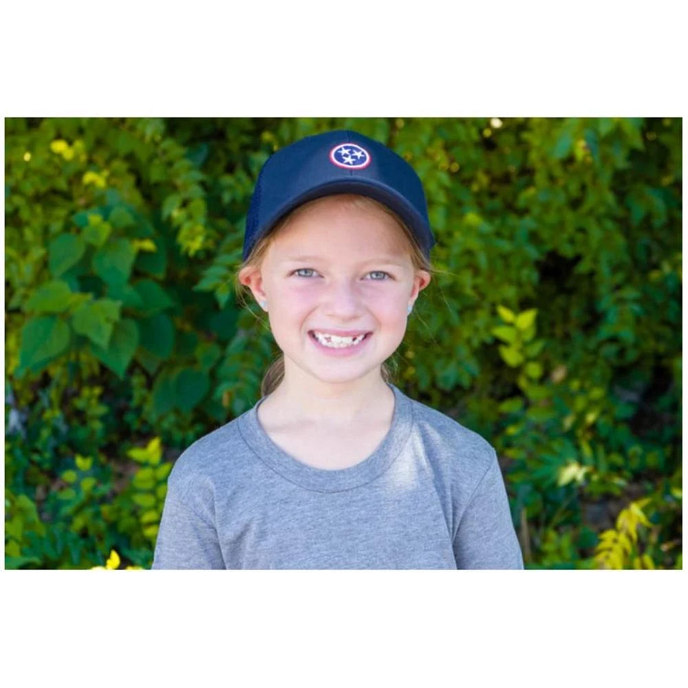 Volunteer Traditions YOUTH Navy Tristar Adjustable Hat