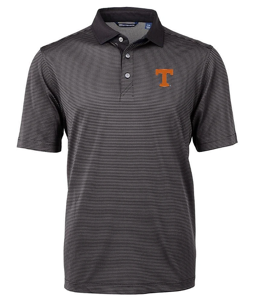 Tennessee Cutter & Buck Men's Virtue Eco Micro Stripe Polo