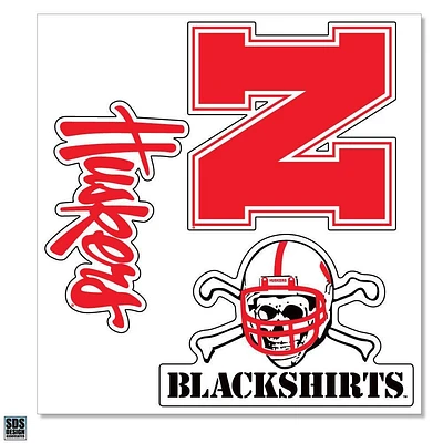 Nebraska 3-Pack Decals