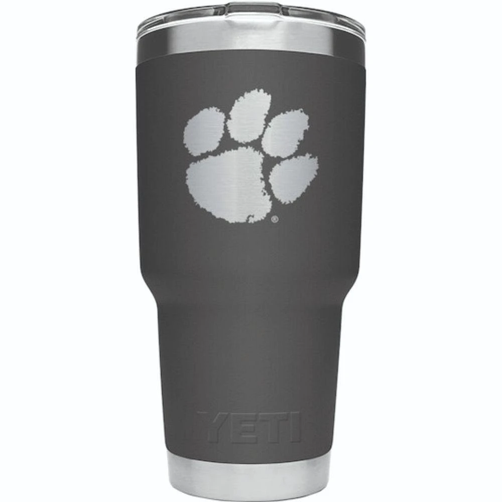 Clemson Yeti 30 Oz Charcoal Tumbler