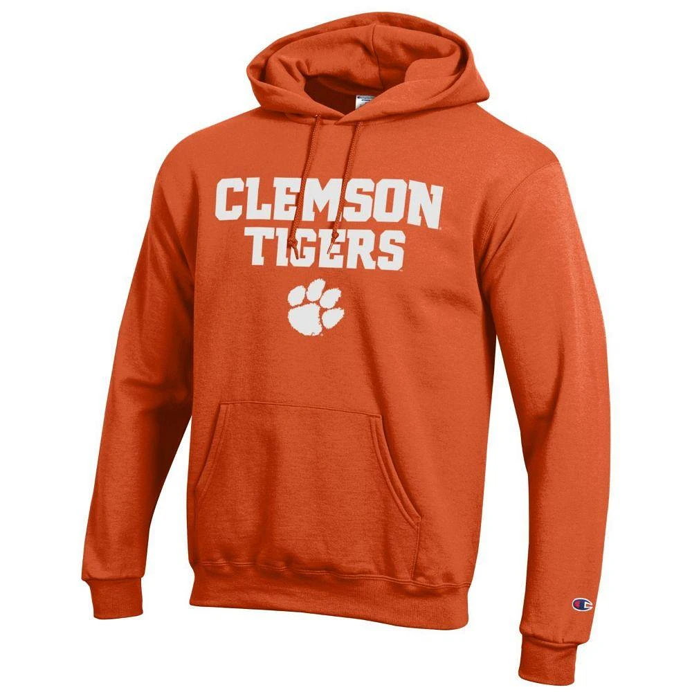 Clemson Champion Straight Stack Hoodie