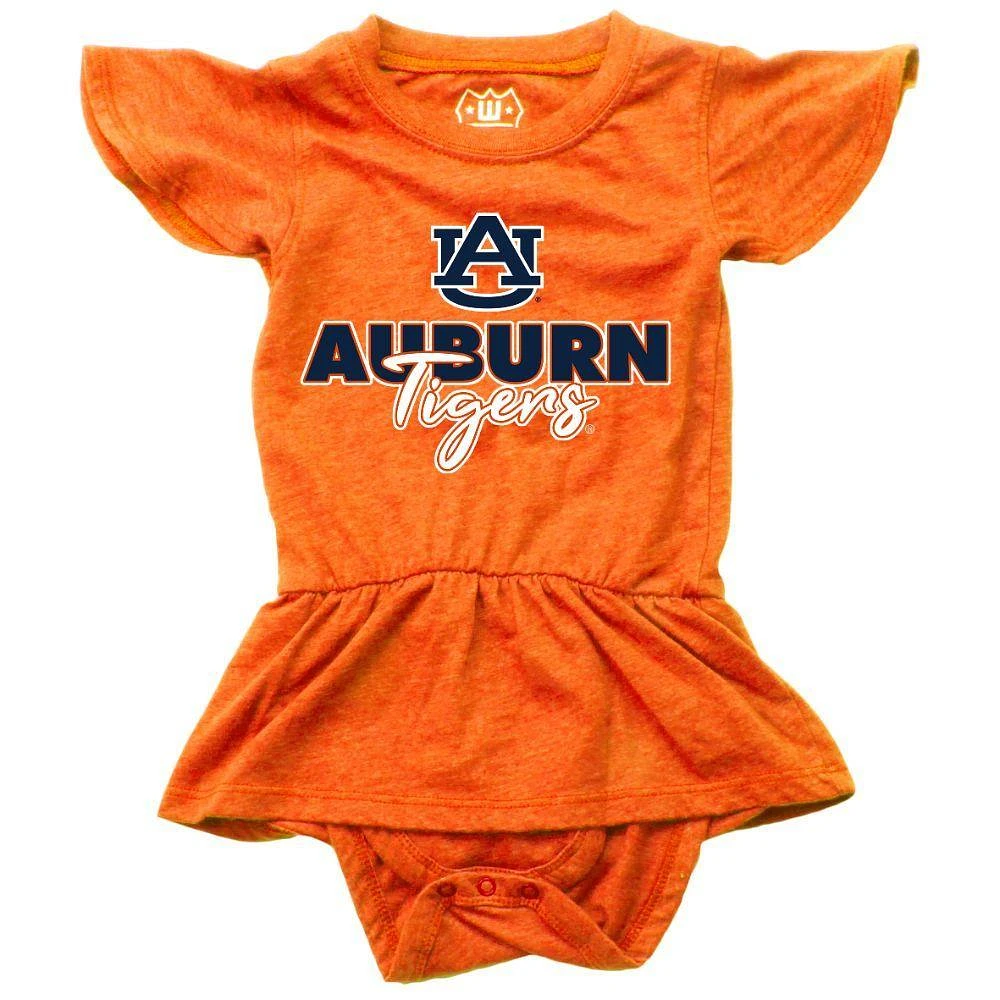 Auburn Wes and Willy Infant Ruffle Sleeve Hopper with Skirt Onesie