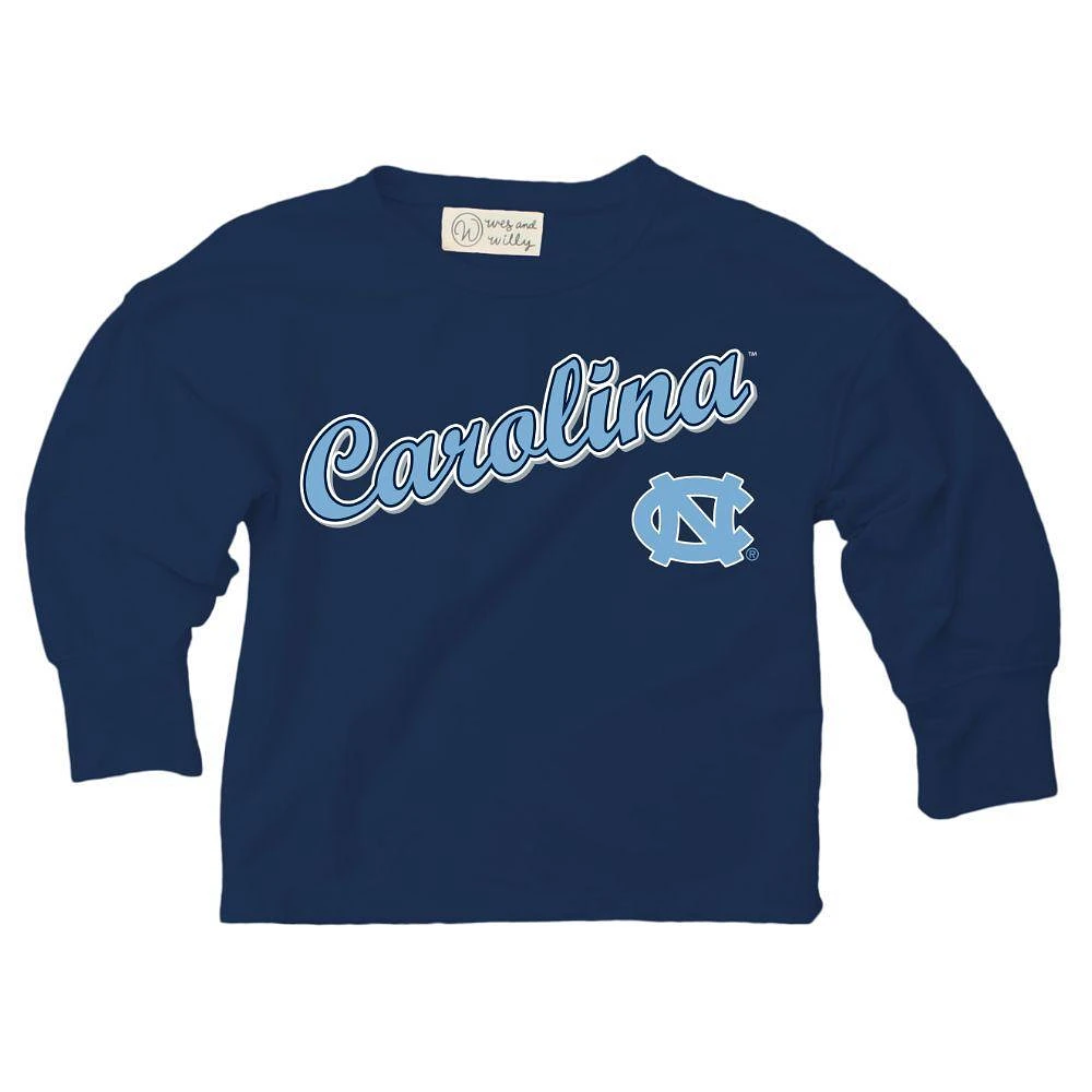 UNC Wes and Willy YOUTH Long Sleeve Soft Top