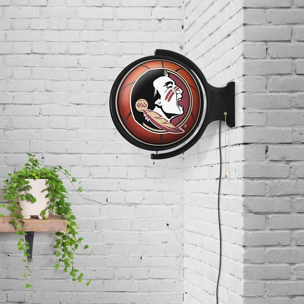 Florida State Basketball Rotating Lighted Wall Sign