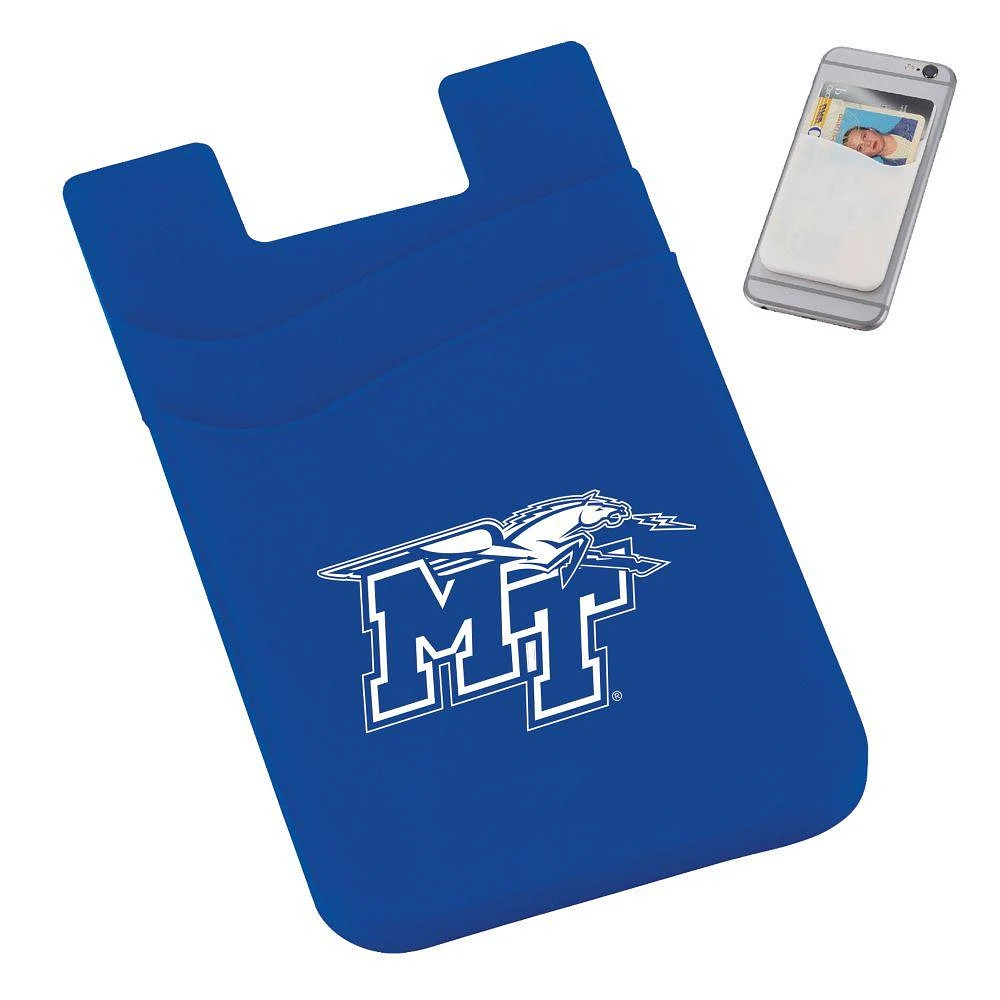 MTSU Dual Pocket Silicone Phone Wallet