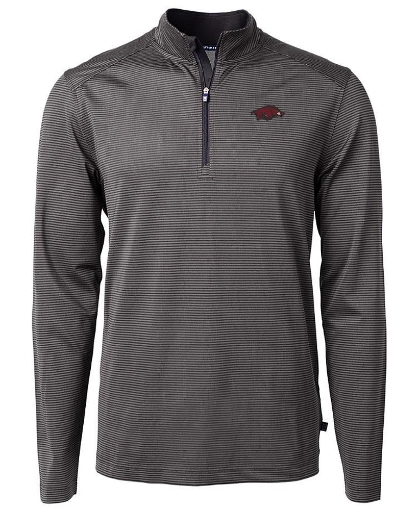 Arkansas Cutter & Buck Virtue Eco Micro Stripe Pullover
