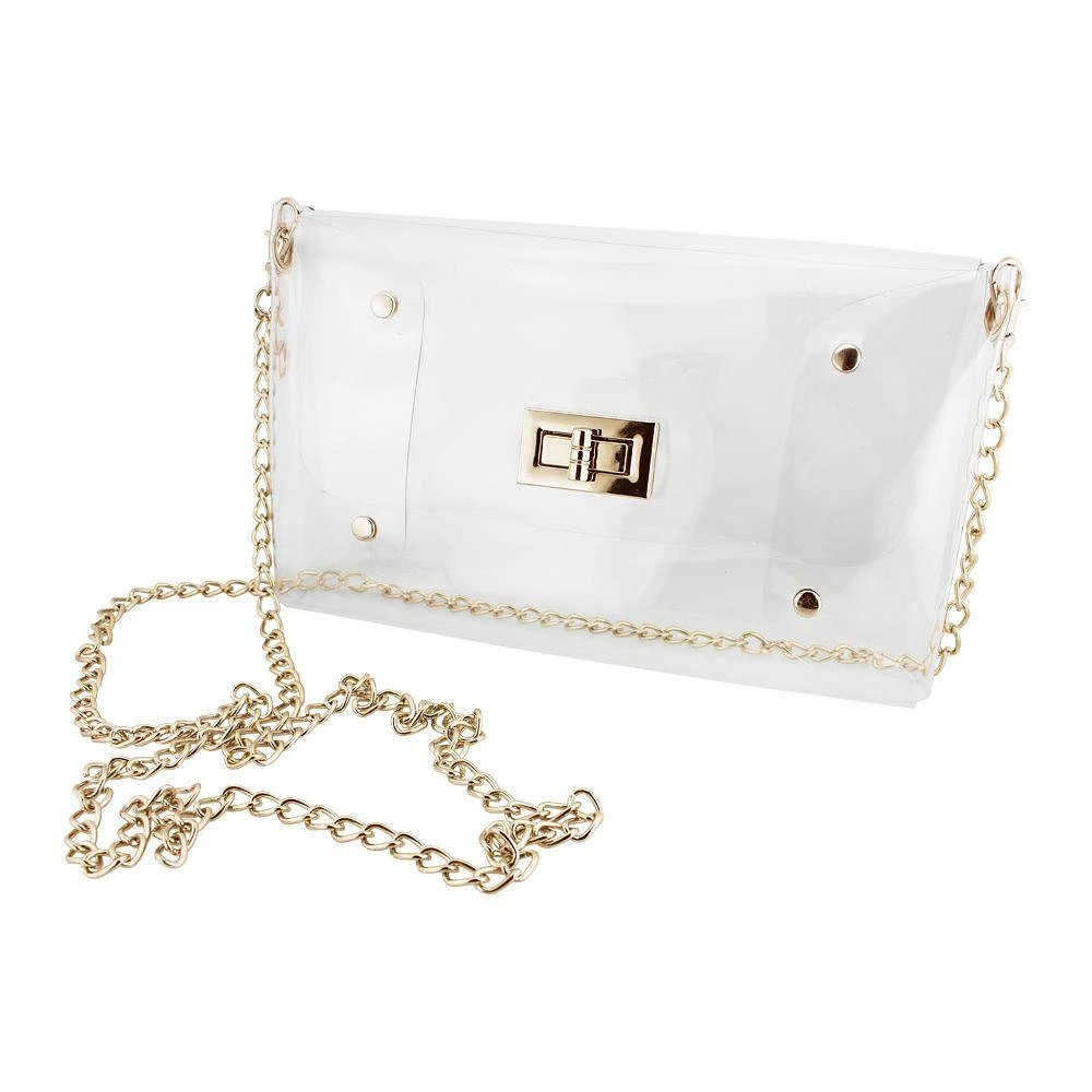 Capri Designs Envelope Crossbody Clear Bag