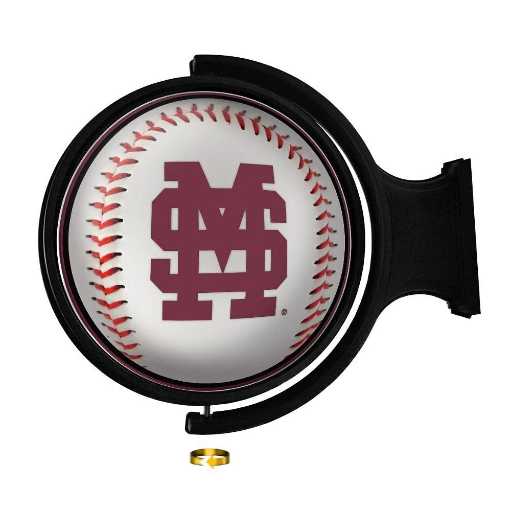 Mississippi State Baseball Rotating Lighted Wall Sign
