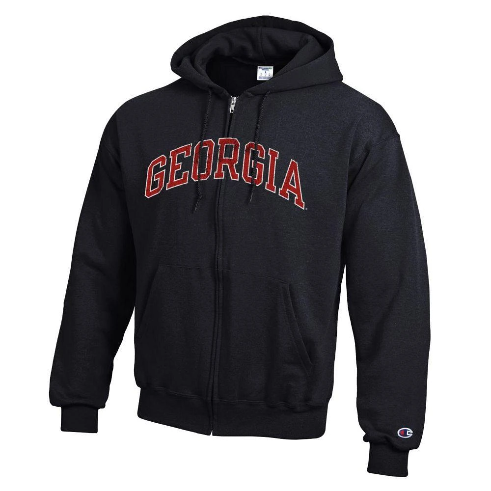 Georgia Champion Arch Full Zip Screen Printed Hoodie