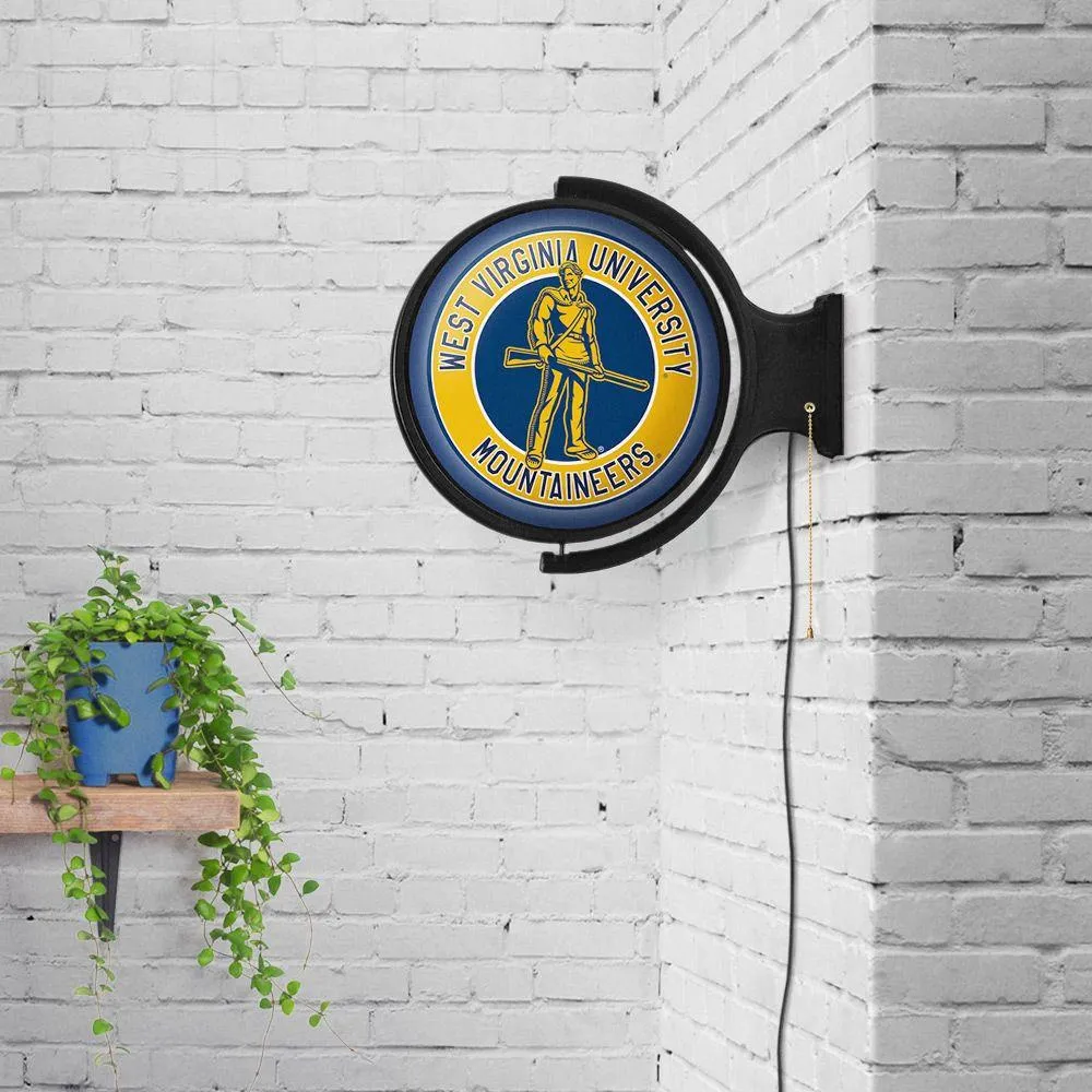 West Virginia Mountaineers Rotating Lighted Wall Sign