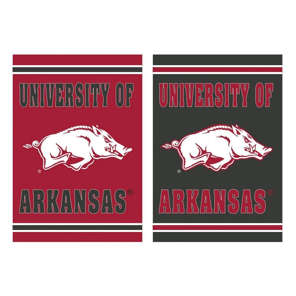 Arkansas Embossed Suede Garden Flag
