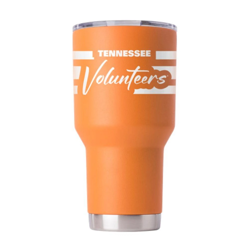 Tennessee 30 Oz Script Stripe Tumbler
