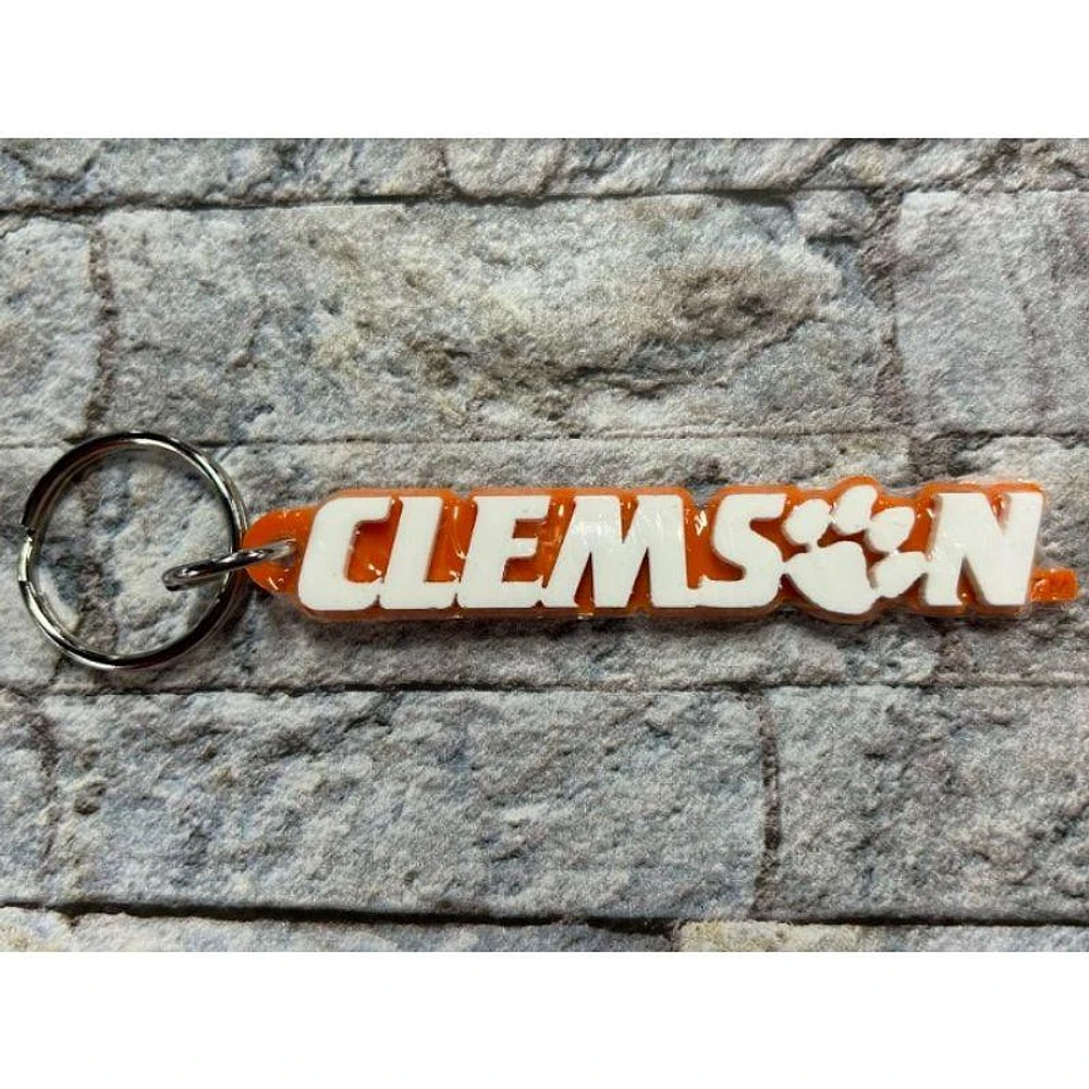 Clemson Wordmark Keychain