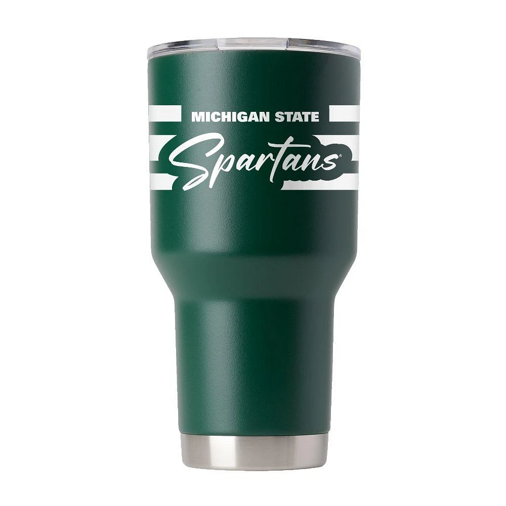 Michigan State Gametime Sidekicks 30 Oz Script Stripe Tumbler