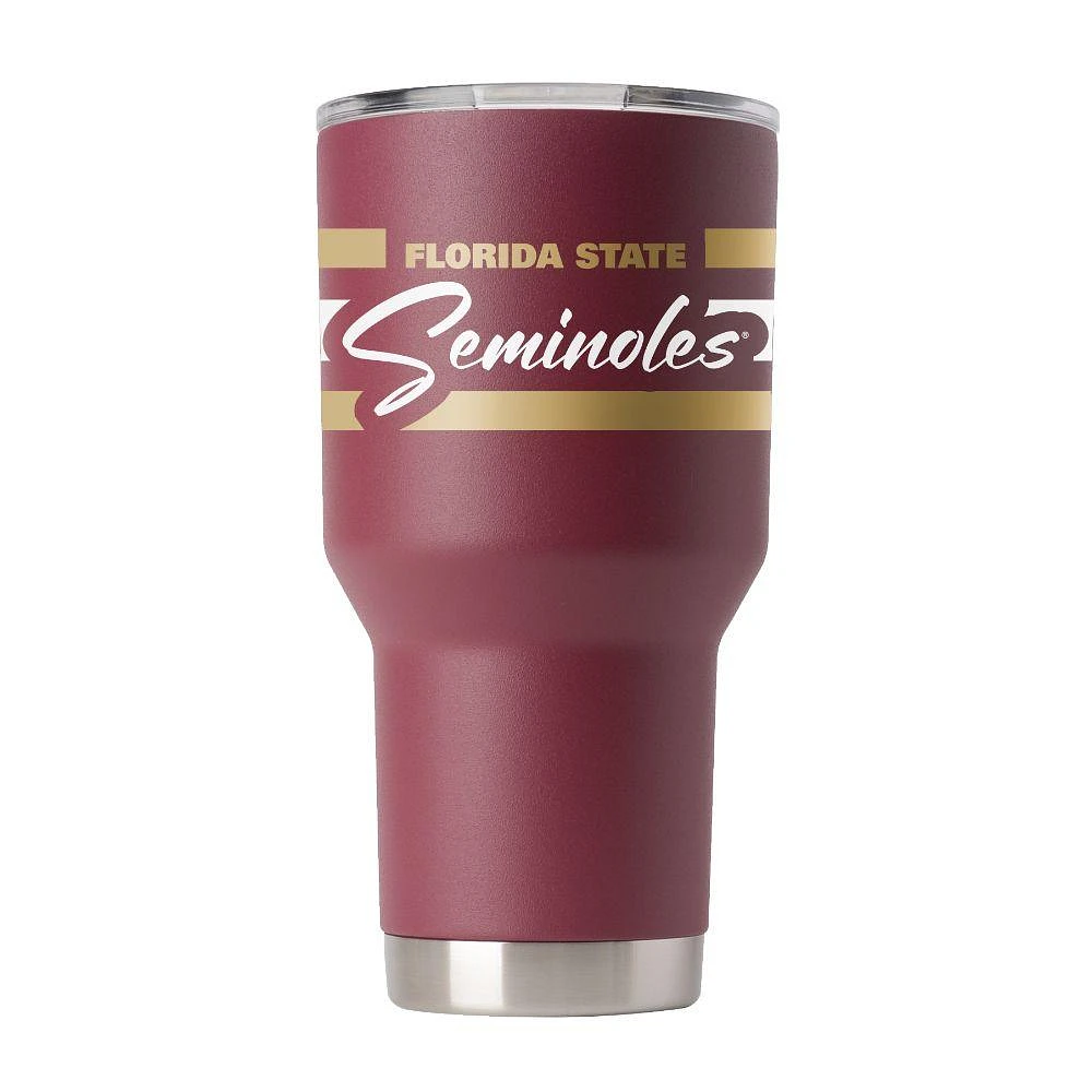Florida State Gametime Sidekicks 30 Oz Script Stripe Tumbler