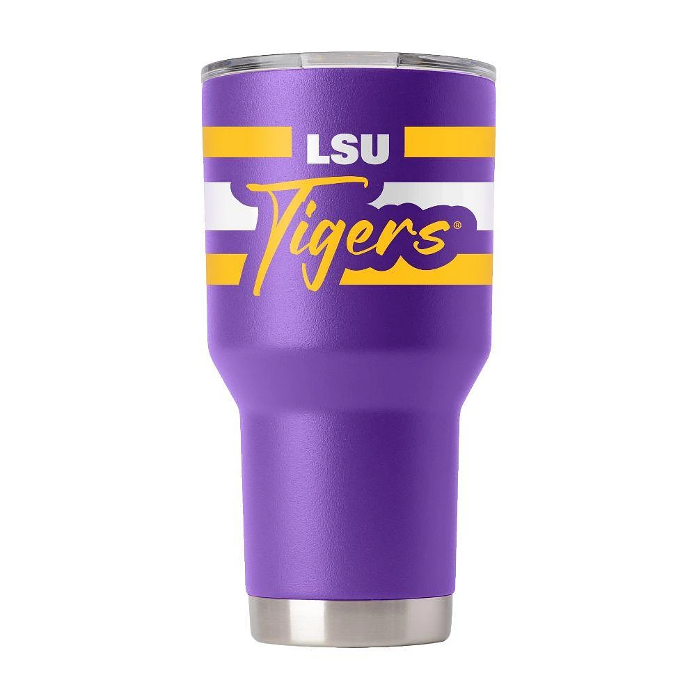 LSU Gametime Sidekicks 30 Oz Script Stripe Tumbler
