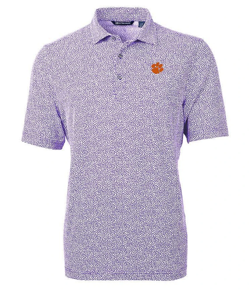 Clemson Cutter & Buck Eco Botanical Print Polo