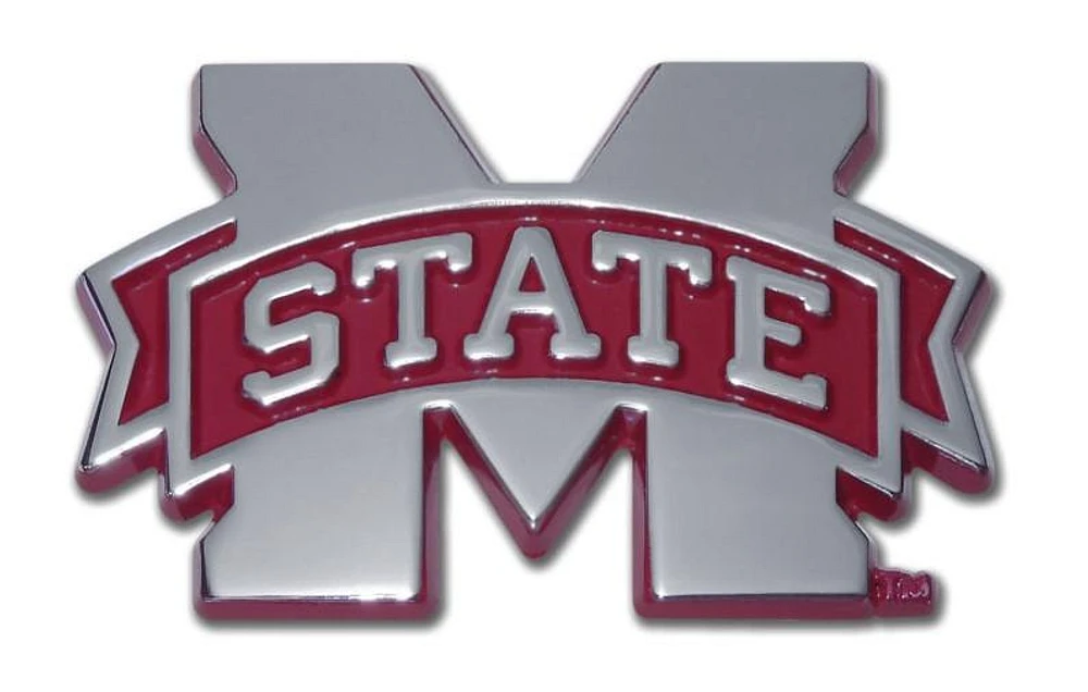Mississippi State Color Chrome Auto Emblem