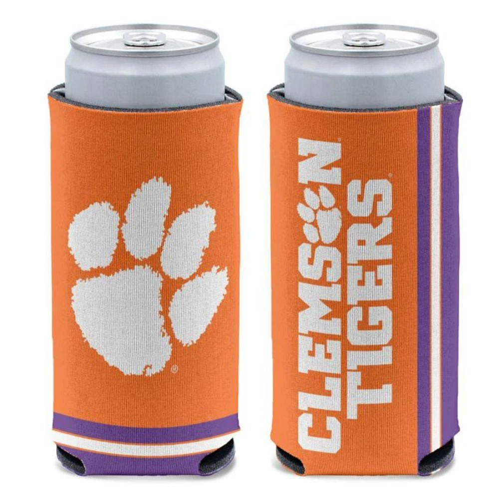 Clemson 12 Oz Slim Can Cooler
