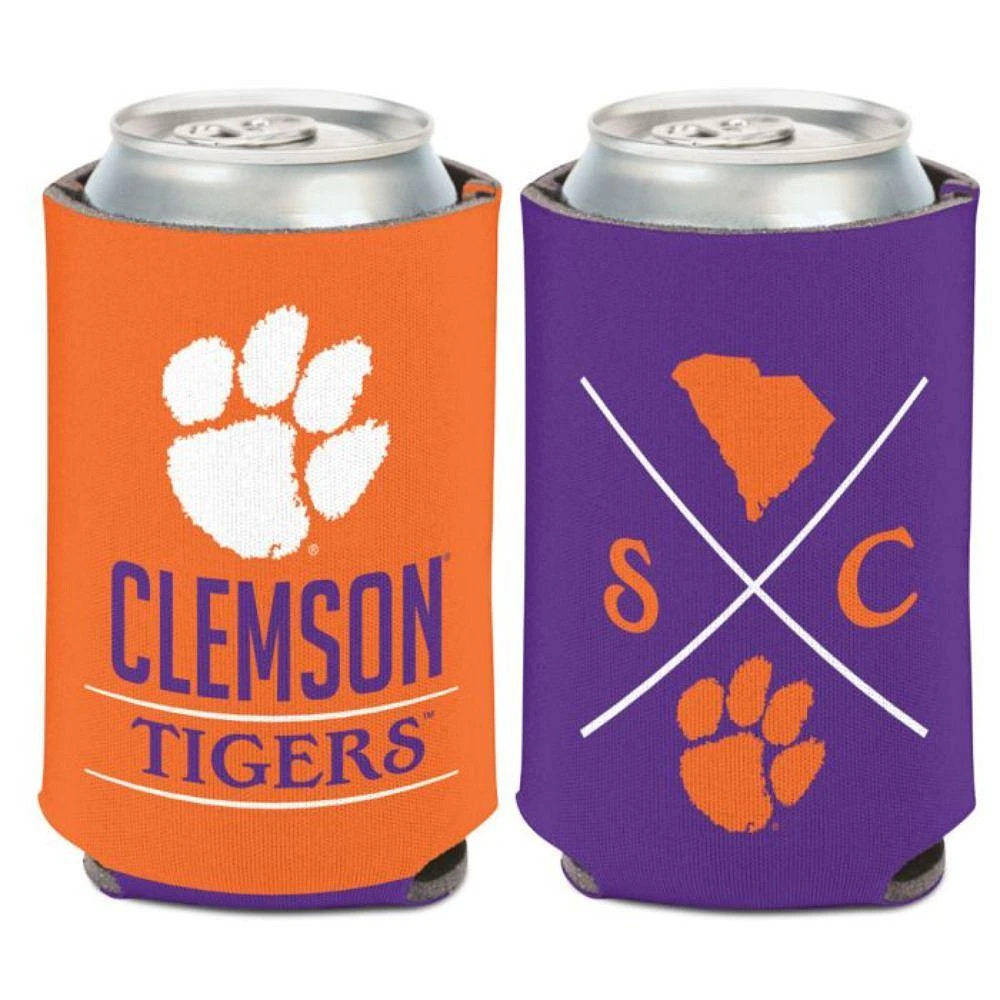 Clemson Hipster Can Cooler