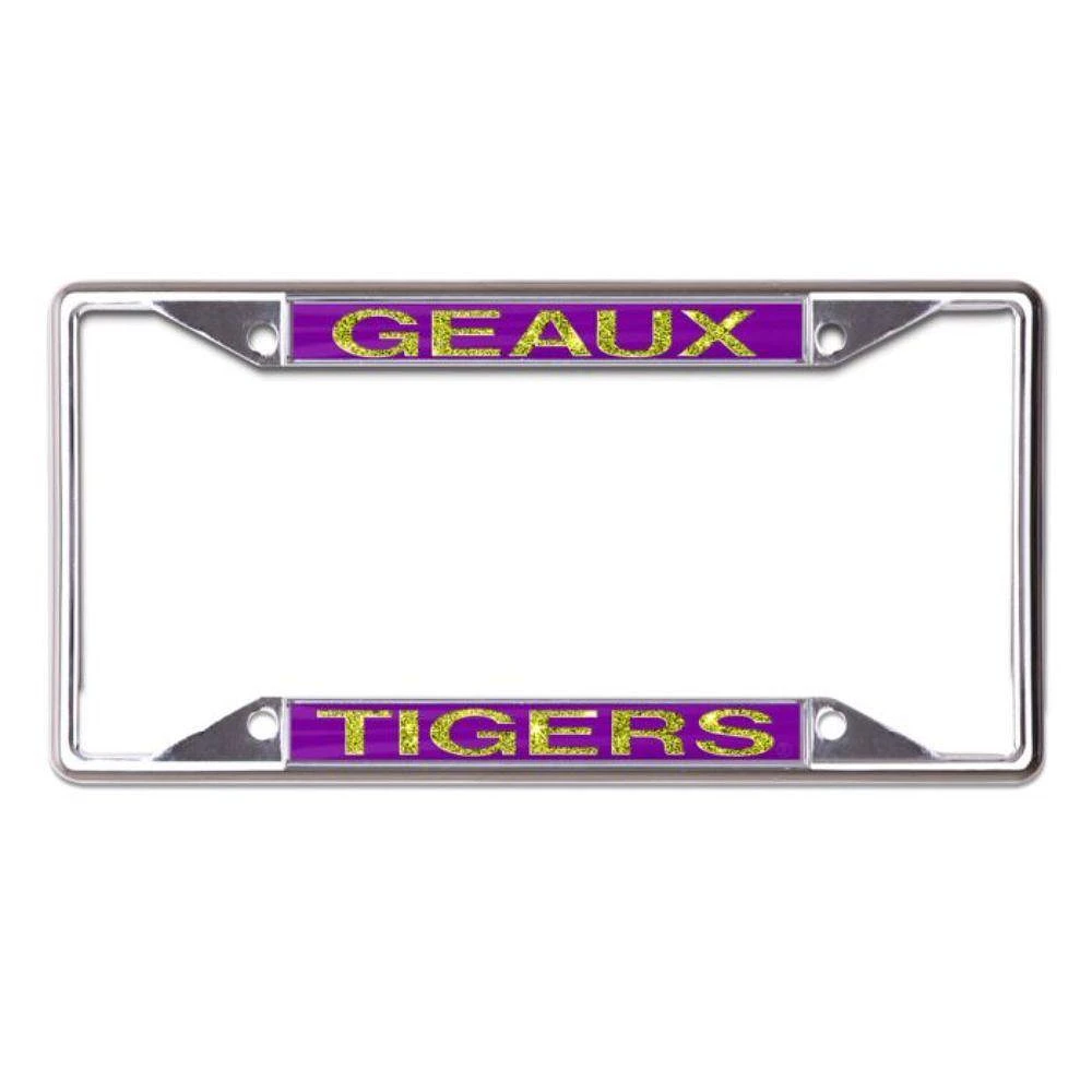 LSU Glitter Geaux Tigers License Plate Frame
