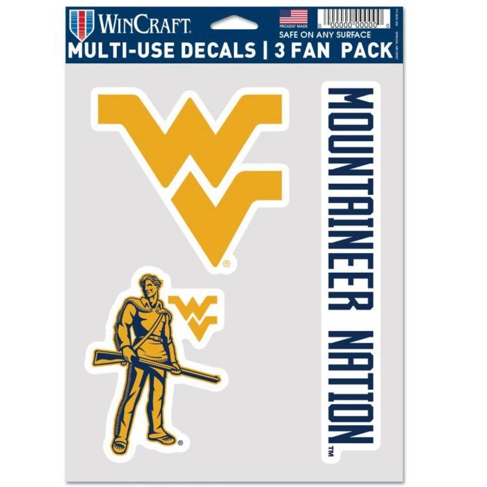 West Virginia 3-Pack Decal Set