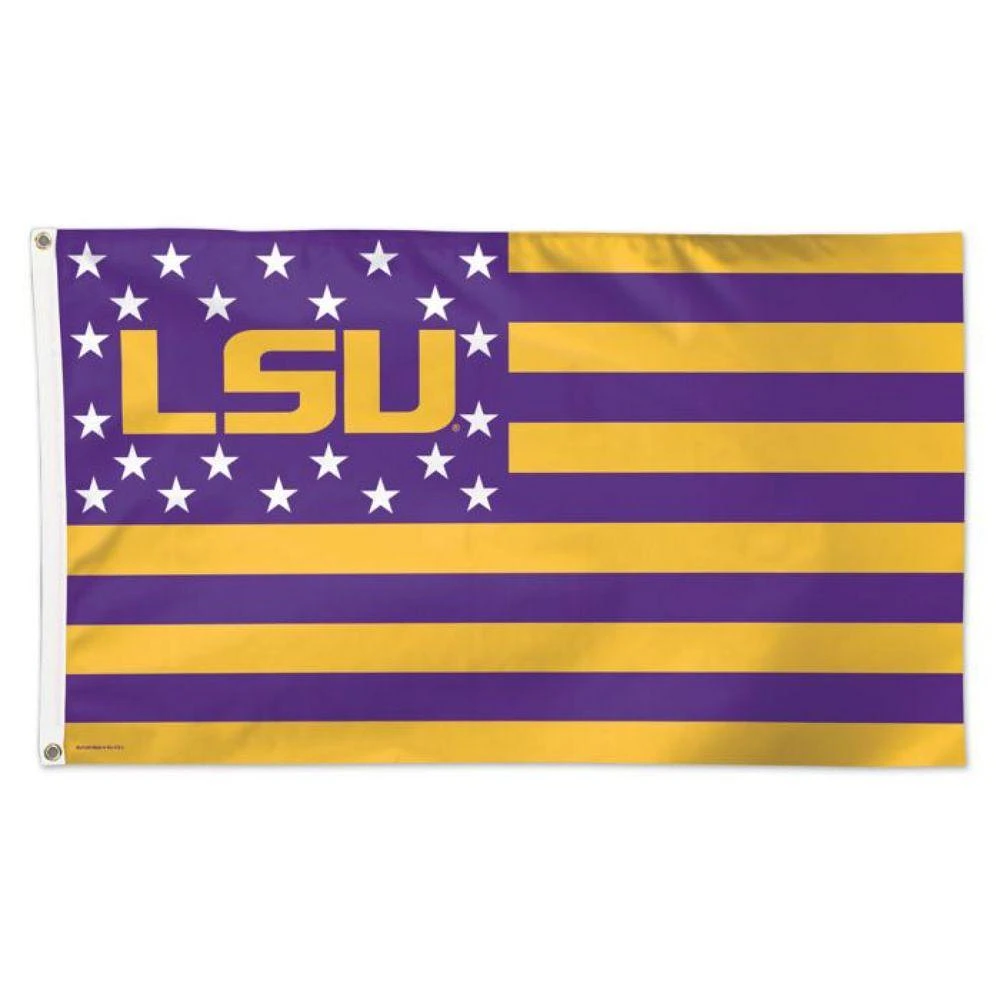 LSU 3' X 5' Stars And Stripes House Flag