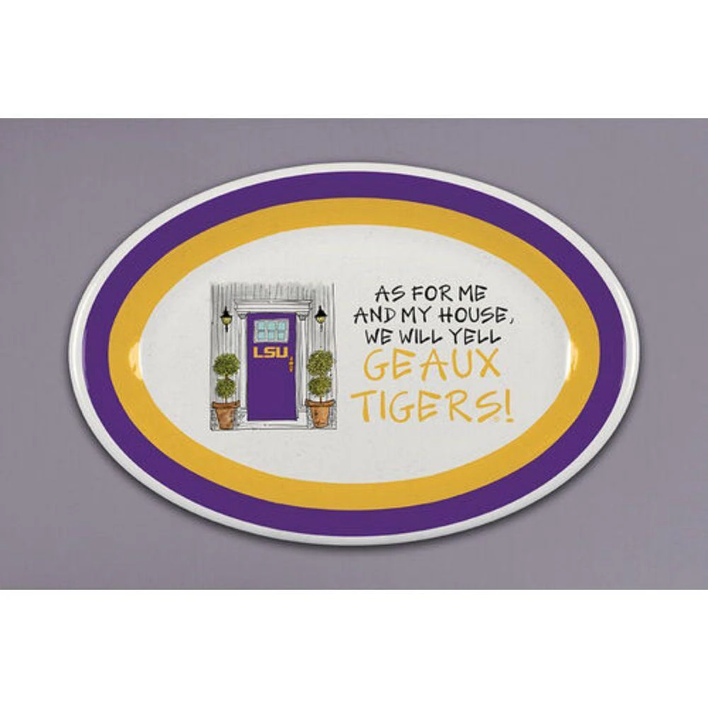 LSU Magnolia Lane Oval Melamine Platter