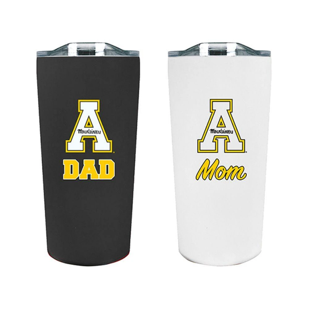 App State 18 Oz Mom and Dad Tumbler Set