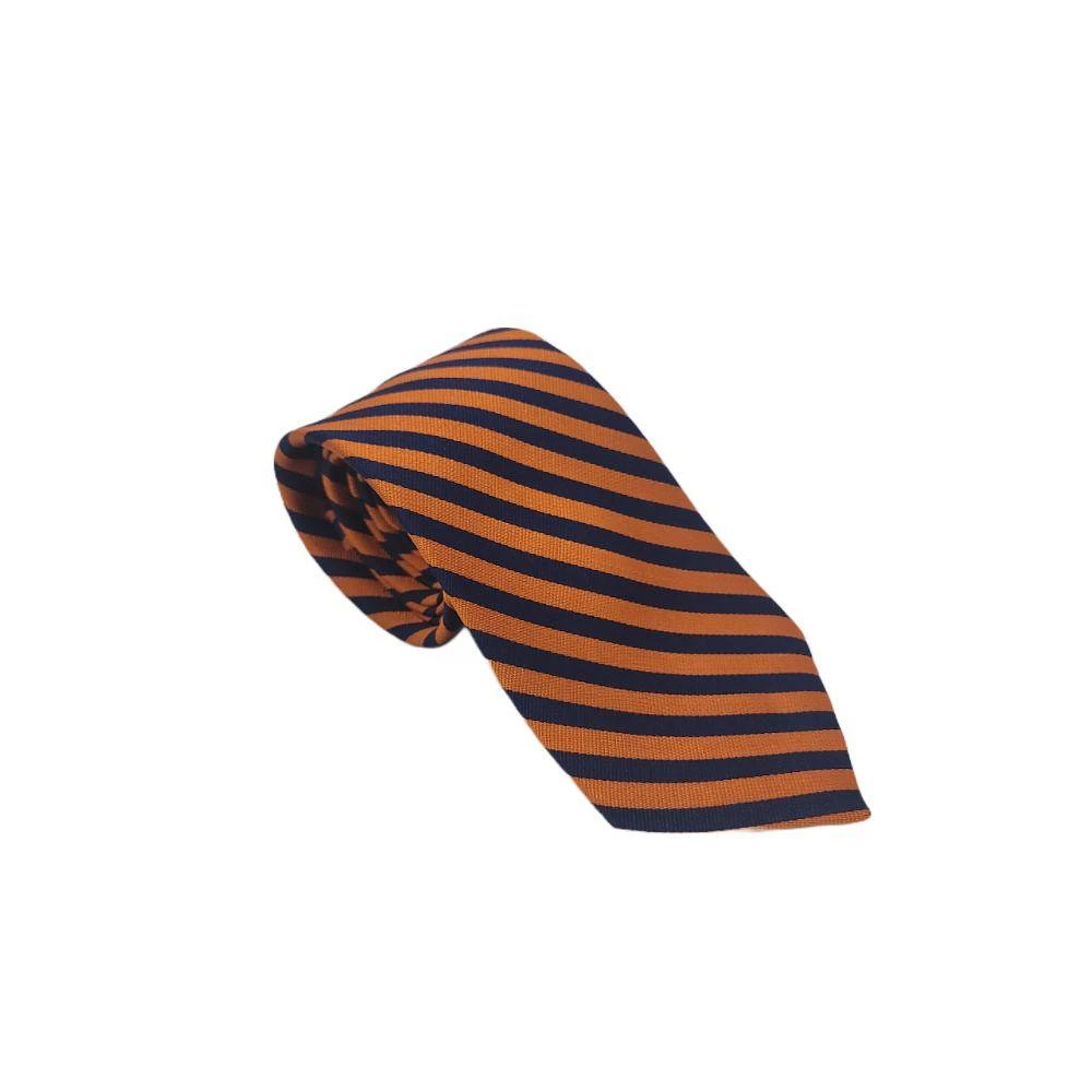 Loyalty Brand Products Navy and Orange Thin Stripe Tie