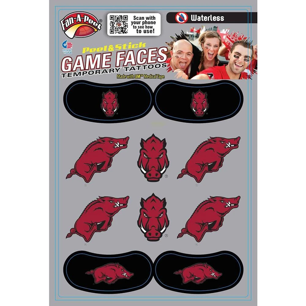 Arkansas Combo Pack Waterless Face Tattoos