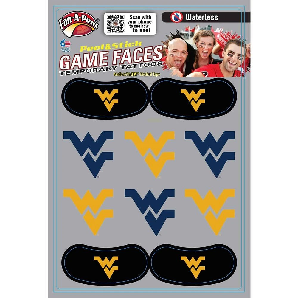 West Virginia Combo Pack Waterless Face Tattoos