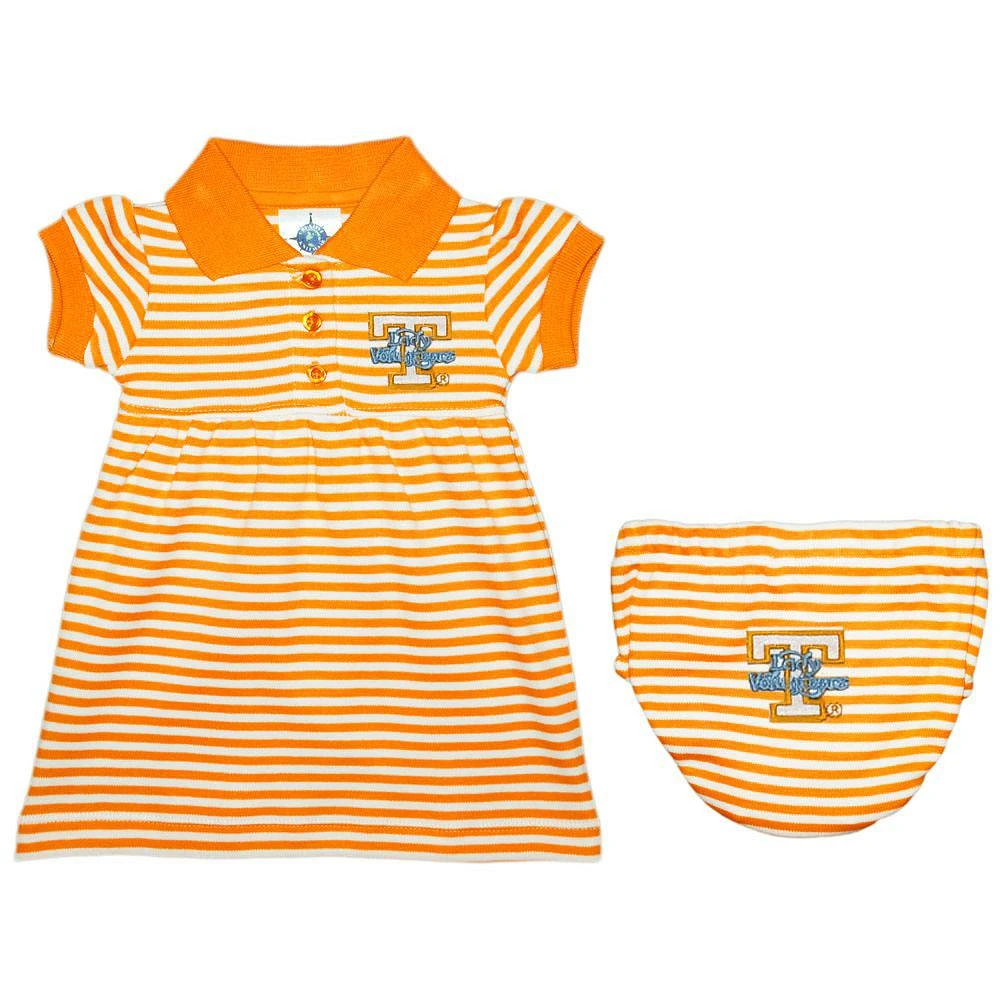 Tennessee Lady Vols Infant Striped Gameday Dress with Bloomer
