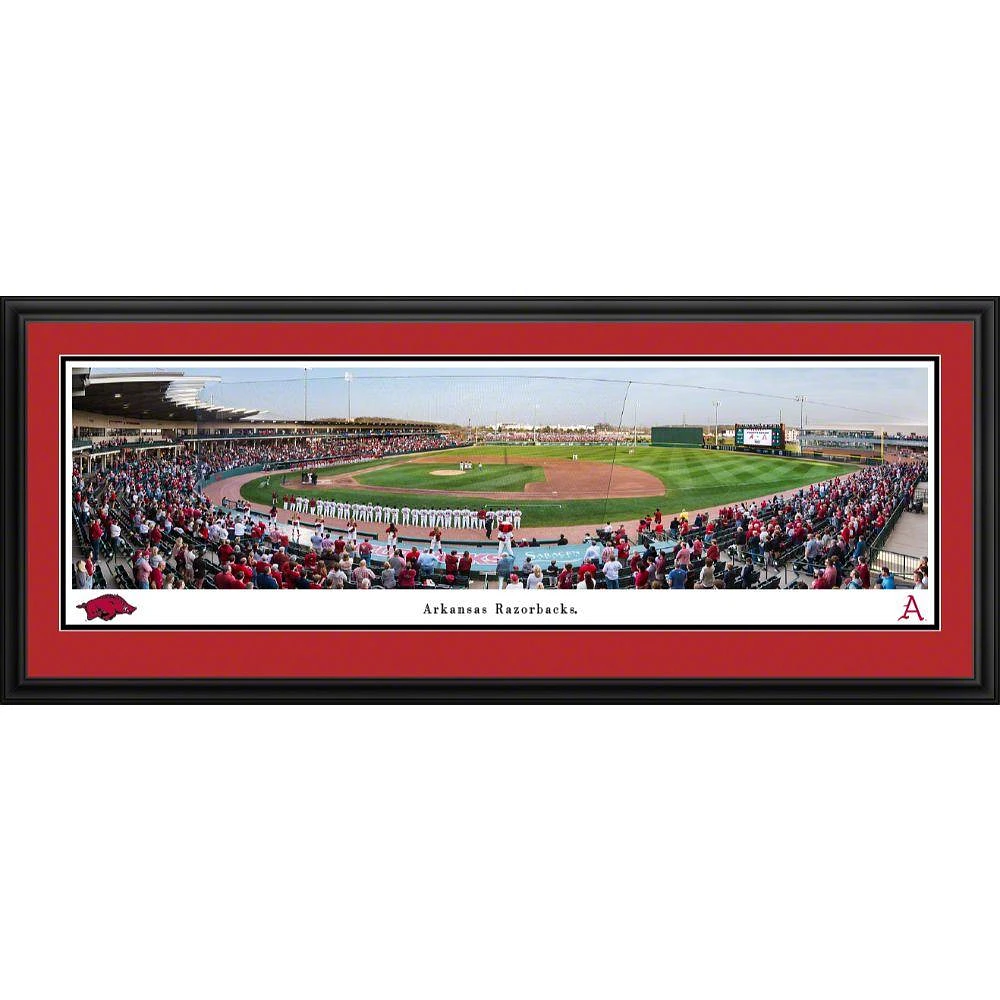 Arkansas Baseball at Baum Walker Stadium Deluxe Frame Panoramic Picture