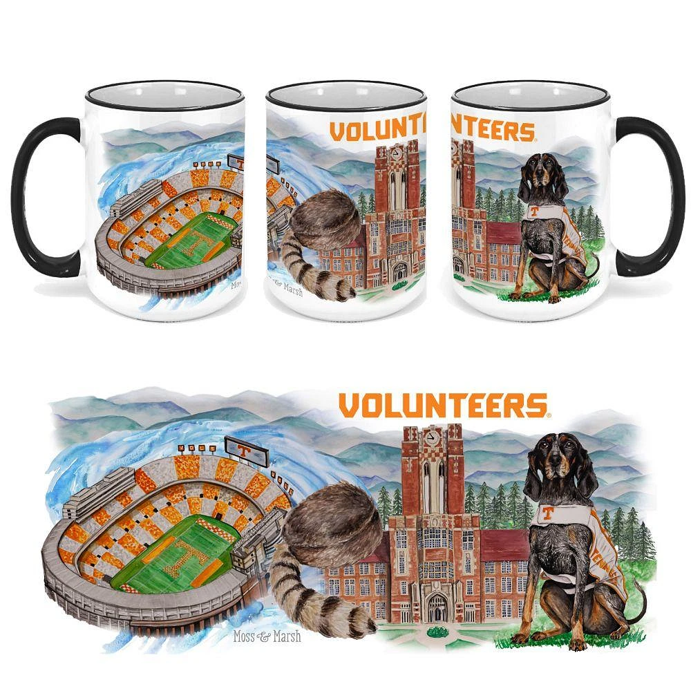 Tennessee 15 Oz Watercolor Ceramic Mug