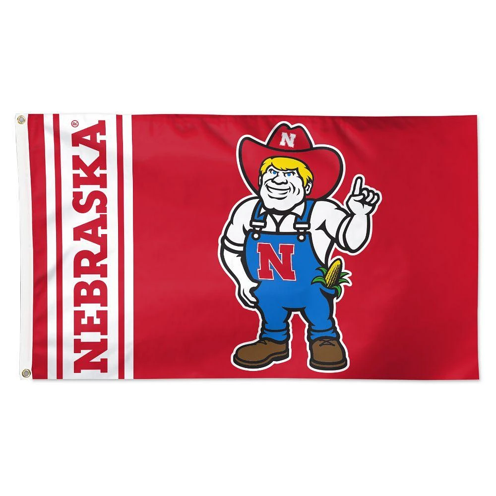 Nebraska New Herbie Logo 3 x 5' Flag
